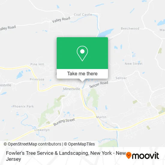 Fowler's Tree Service & Landscaping map