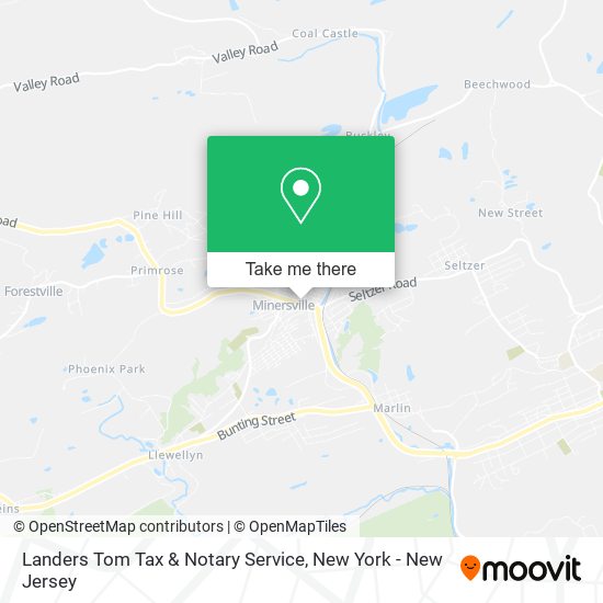 Landers Tom Tax & Notary Service map