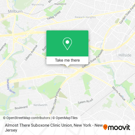 Mapa de Almost There Suboxone Clinic Union