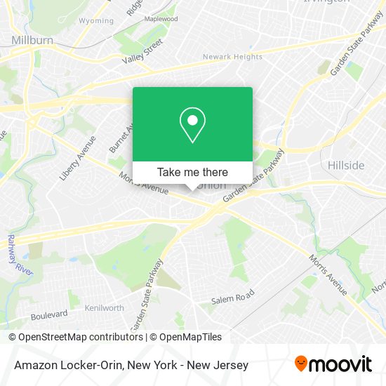 Mapa de Amazon Locker-Orin