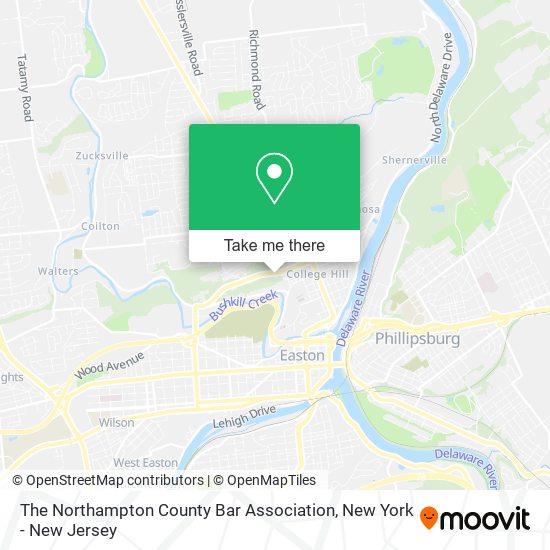 The Northampton County Bar Association map