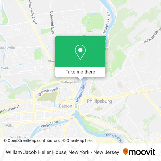 William Jacob Heller House map