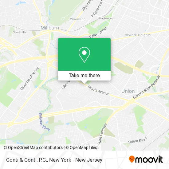 Conti & Conti, P.C. map