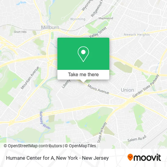 Humane Center for A map