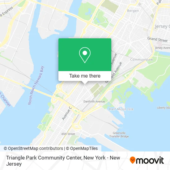 Triangle Park Community Center map