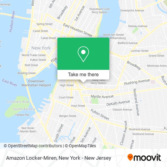 Amazon Locker-Miren map