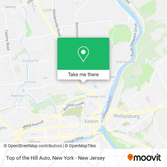 Top of the Hill Auto map