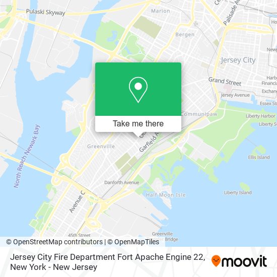 Jersey City Fire Department Fort Apache Engine 22 map