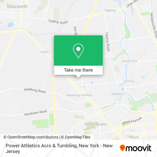 Mapa de Power Athletics Acro & Tumbling