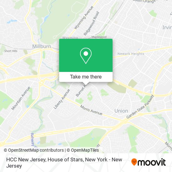 HCC New Jersey, House of Stars map