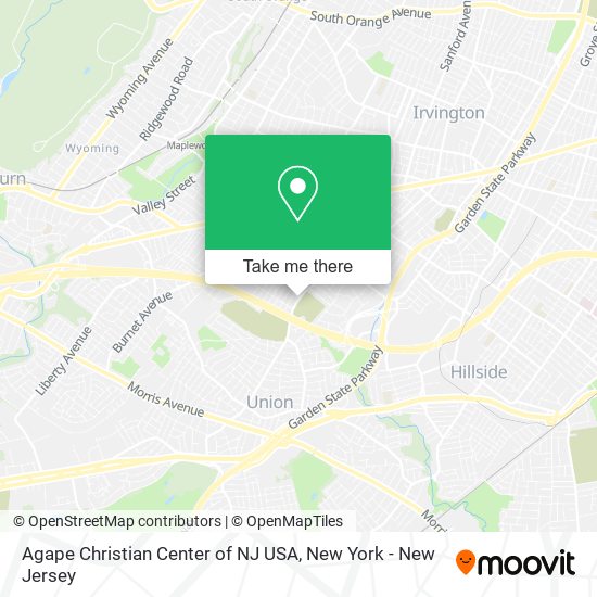 Mapa de Agape Christian Center of NJ USA