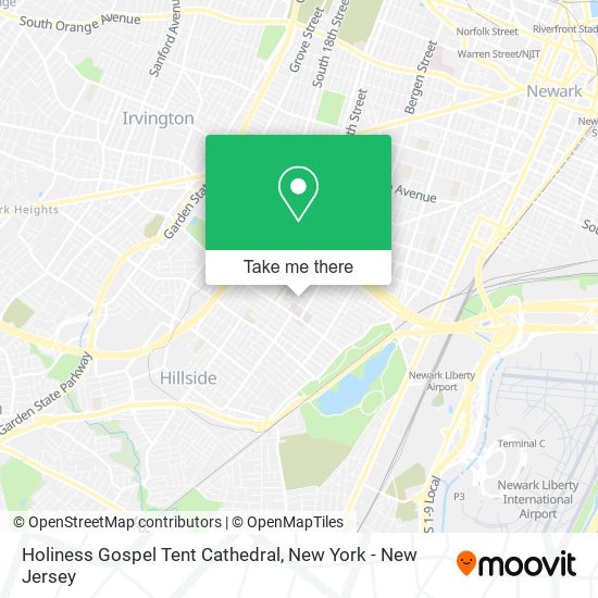 Holiness Gospel Tent Cathedral map