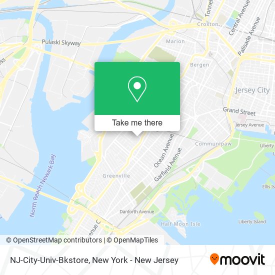 NJ-City-Univ-Bkstore map