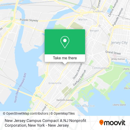 New Jersey Campus Compact A NJ Nonprofit Corporation map