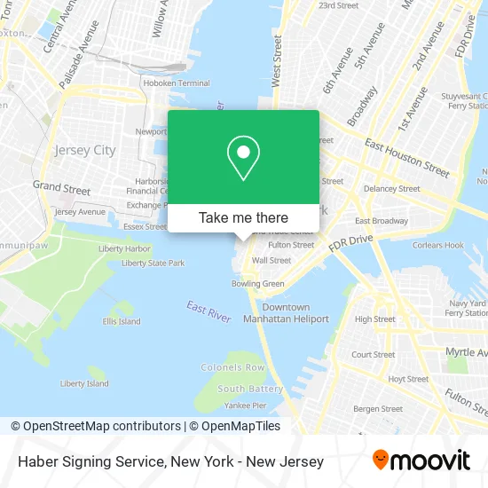 Haber Signing Service map