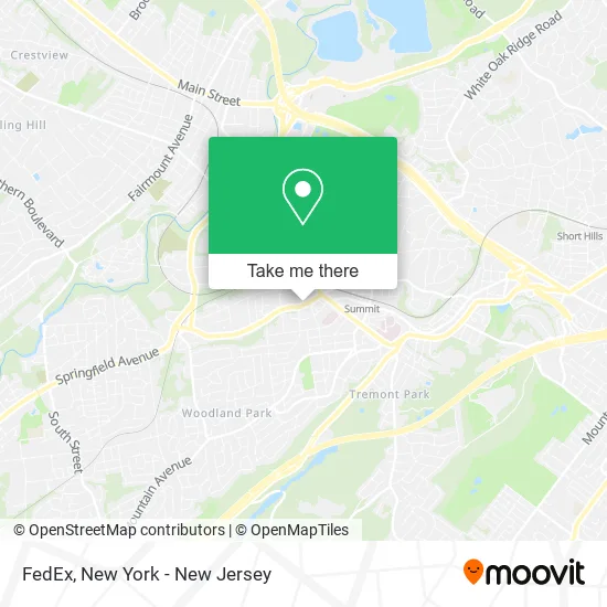 FedEx map
