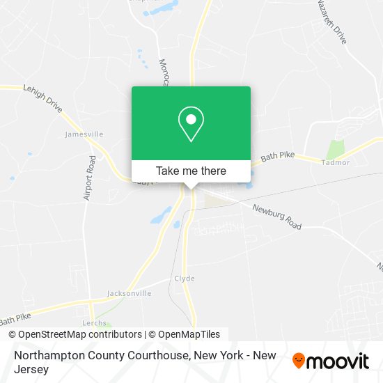 Northampton County Courthouse map