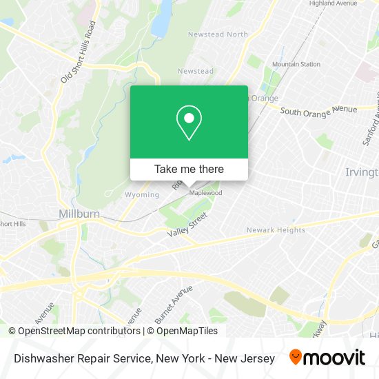 Dishwasher Repair Service map