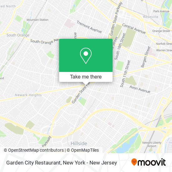 Mapa de Garden City Restaurant