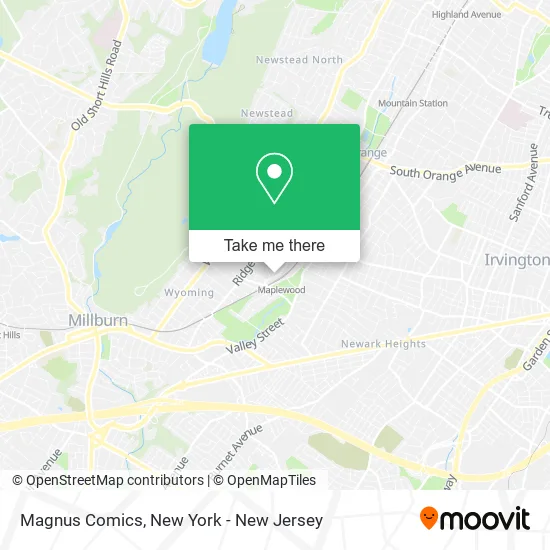 Magnus Comics map