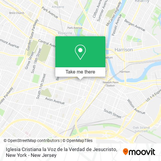 Mapa de Iglesia Cristiana la Voz de la Verdad de Jesucristo