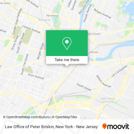 Mapa de Law Office of Peter Briskin