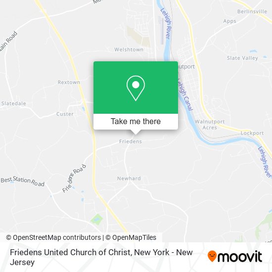 Friedens United Church of Christ map