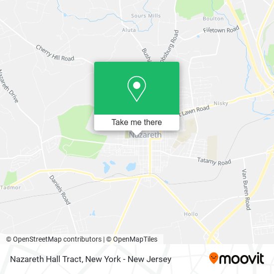 Mapa de Nazareth Hall Tract