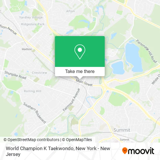 World Champion K Taekwondo map