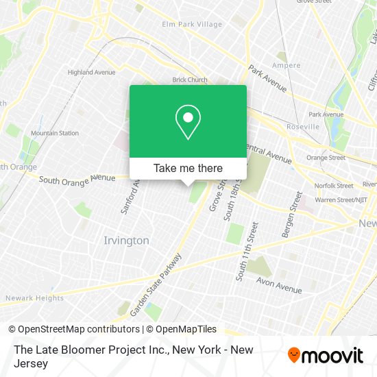 The Late Bloomer Project Inc. map