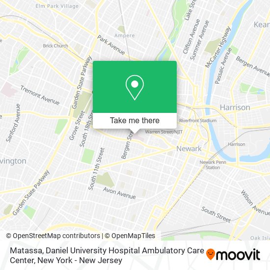 Mapa de Matassa, Daniel University Hospital Ambulatory Care Center