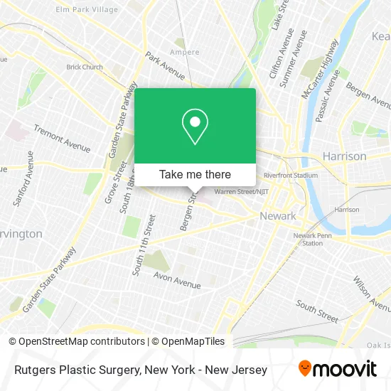 Rutgers Plastic Surgery map