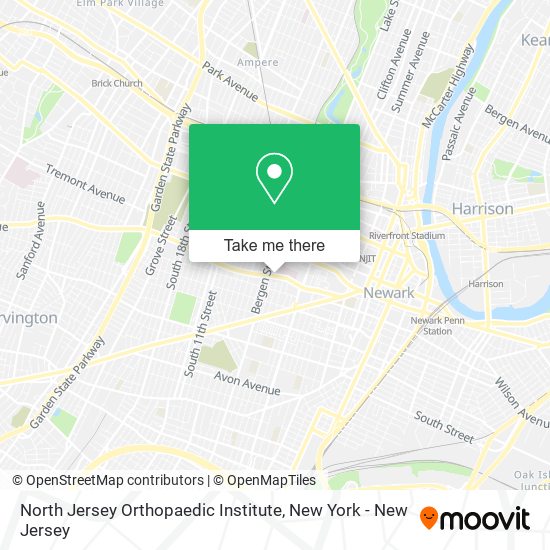 North Jersey Orthopaedic Institute map