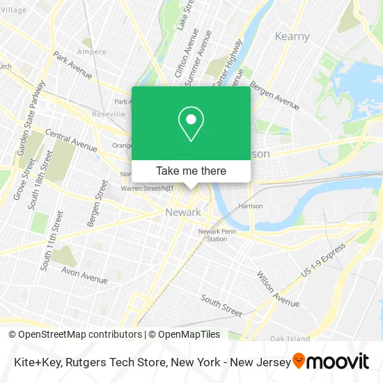 Kite+Key, Rutgers Tech Store map