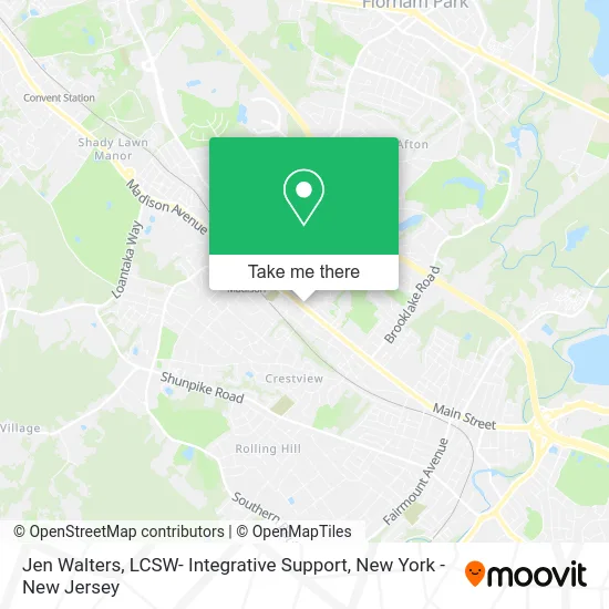 Jen Walters, LCSW- Integrative Support map