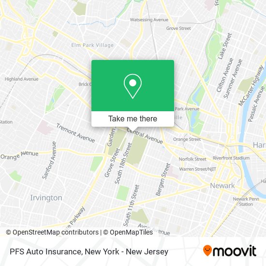 PFS Auto Insurance map