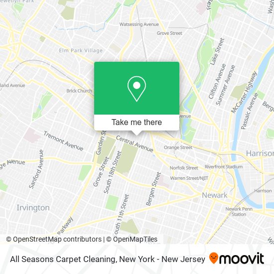 All Seasons Carpet Cleaning map