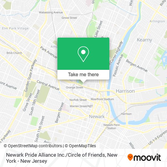 Newark Pride Alliance Inc. / Circle of Friends map