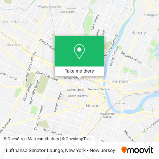 Lufthansa Senator Lounge map