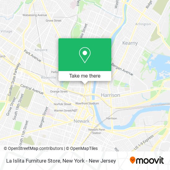 ¿Cómo llegar a La Islita Furniture Store en Newark, Nj en Autobús, Tren