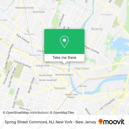 Spring Street Commons, NJ map