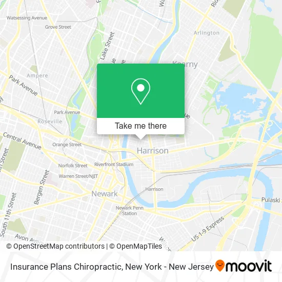 Insurance Plans Chiropractic map