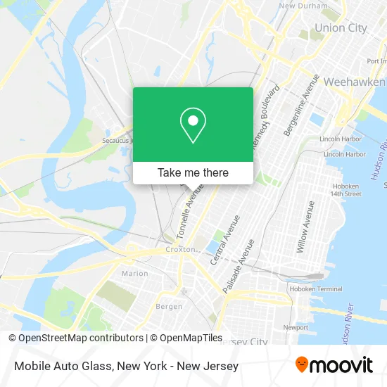 Mobile Auto Glass map