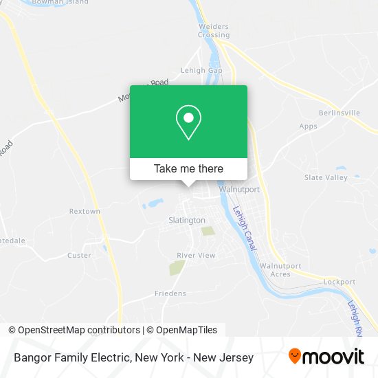 Bangor Family Electric map