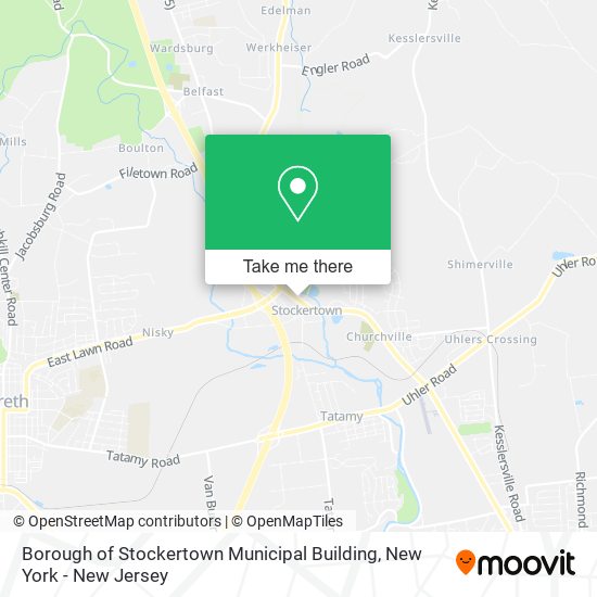 Borough of Stockertown Municipal Building map