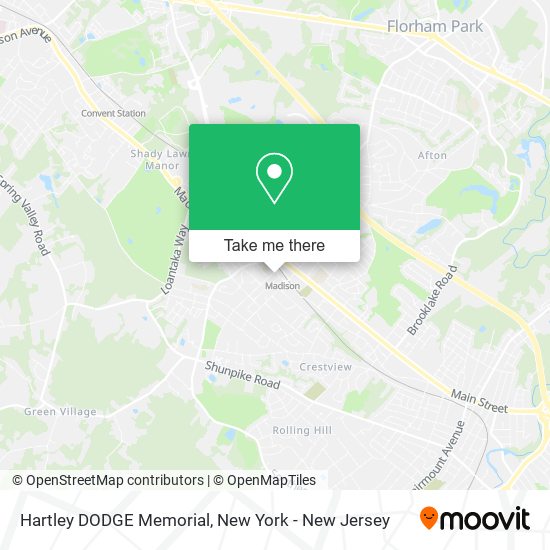 Mapa de Hartley DODGE Memorial