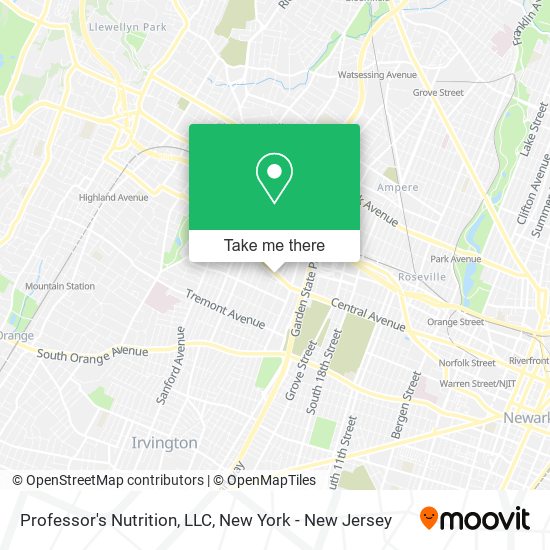 Mapa de Professor's Nutrition, LLC