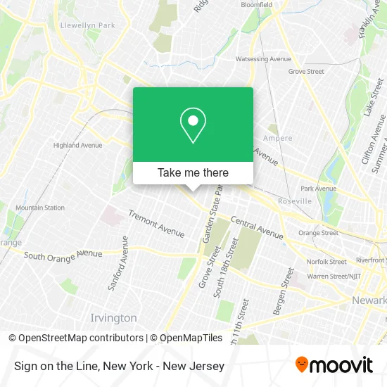 Sign on the Line map