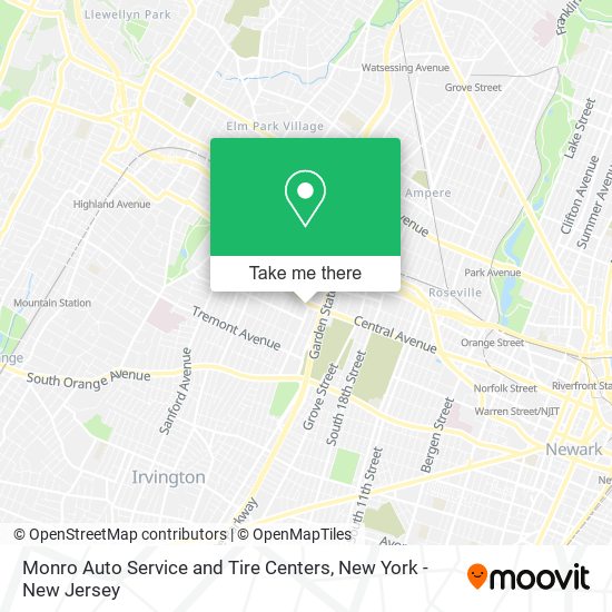 Mapa de Monro Auto Service and Tire Centers