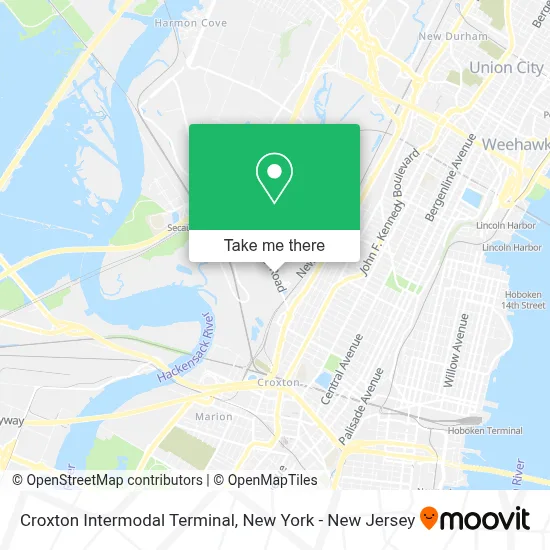 Croxton Intermodal Terminal map